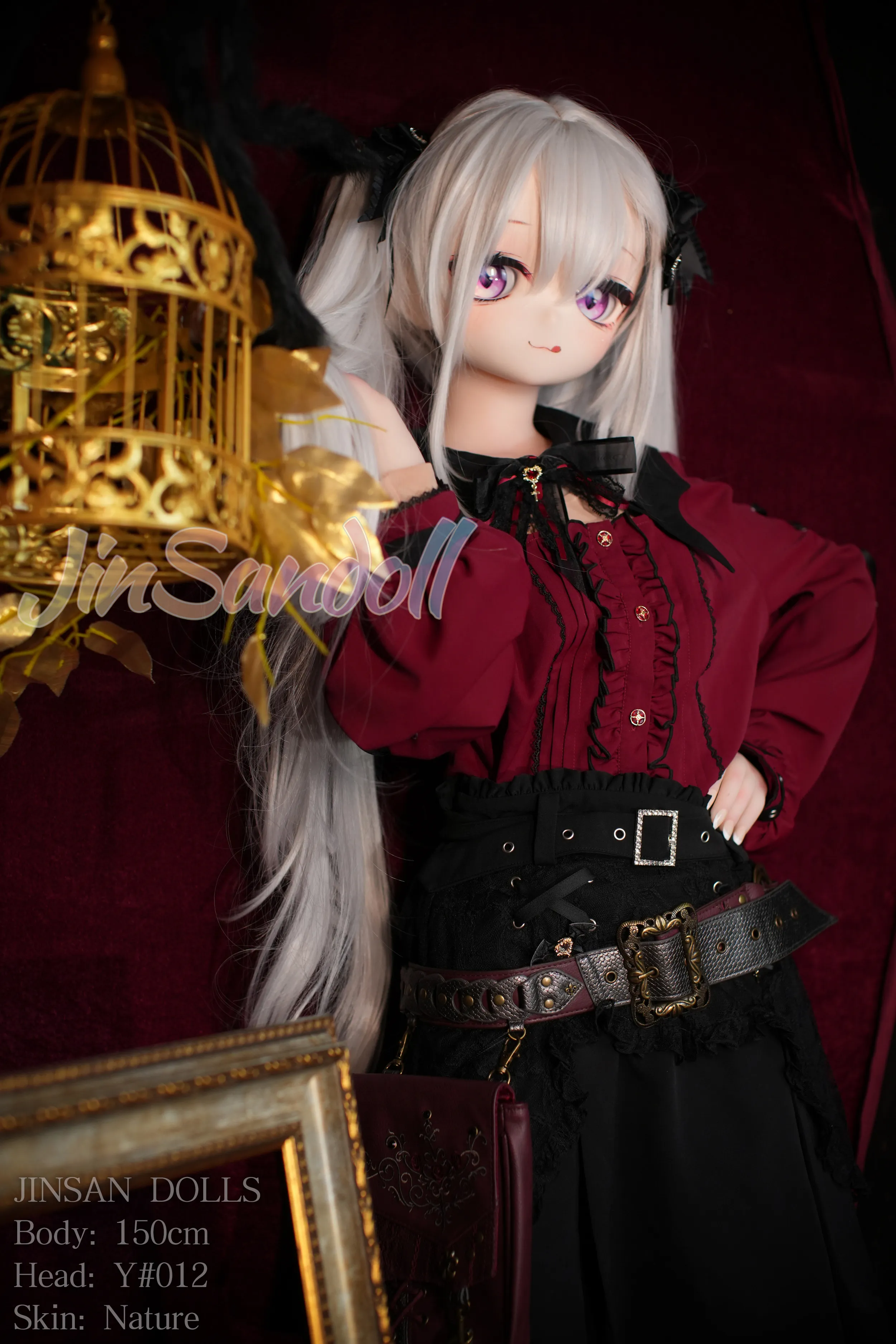150cm (4ft11) A-Cup Anime lifelike love doll PVC head sculpt + S-TPE body Sex Doll Head #Y012